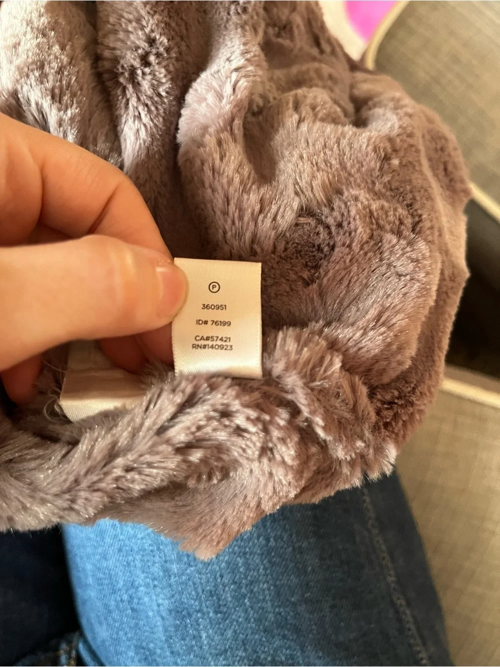 LOFT Faux Fur Infinity Scarf